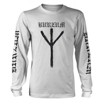 Merch Burzum: Hosszú ujjú póló Rune (white)