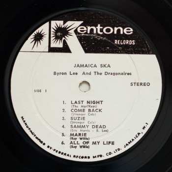 LP Byron Lee And The Dragonaires: Plays Jamaica Ska