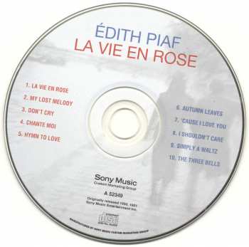 CD Edith Piaf: La Vie En Rose / Édith Piaf Sings In English