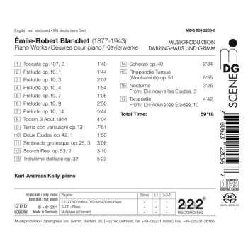 SACD Emile-robert Blanchet: Piano Works