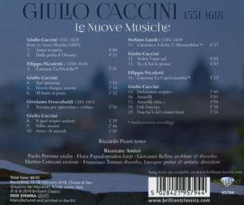 CD Giulio Caccini: Le Nuove Musiche