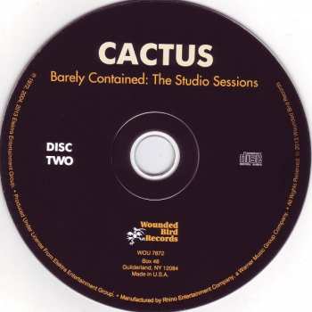 2CD Cactus: Barely Contained: The Studio Sessions
