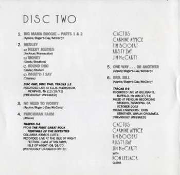 2CD Cactus: Fully Unleashed: The Live Gigs, Vol. 1