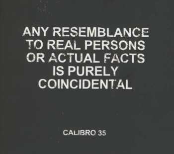 CD Calibro 35: Any Resemblance To Real Persons Or Actual Facts Is Purely Coincidental