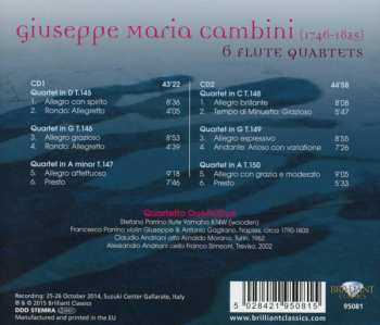 2CD Giovanni Giuseppe Cambini: 6 Flute Quartets