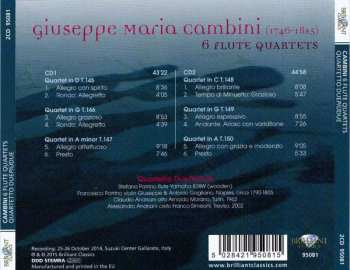 2CD Giovanni Giuseppe Cambini: 6 Flute Quartets