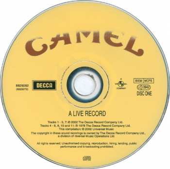 2CD Camel: A Live Record