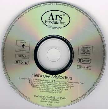 CD Camerata Amsterdam: Hebrew Melodies