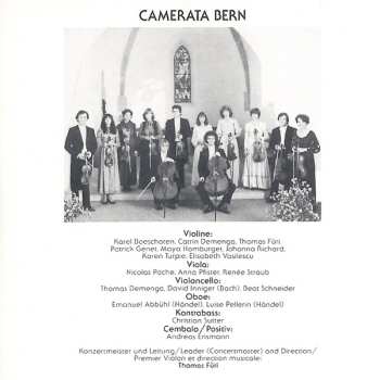 CD Camerata Bern: Festival De La Musique Baroque