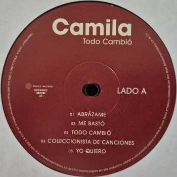 LP Camila: Todo Cambió