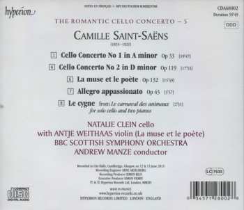 CD Camille Saint-Saëns: Cello Concerto No 1 Op 33 / Cello Concerto No 2 Op 119 / La Muse Et Le Poète Op 132 / Allegro Appassionato Op 43