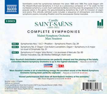 3CD/Dobozkészlet Camille Saint-Saëns: Complete Symphonies