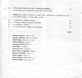 CD Gautier Capuçon: Le Carnaval Des Animaux - Septuor - Fantaisie