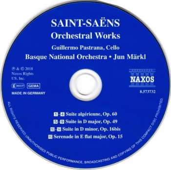 CD Camille Saint-Saëns: Orchestral Works