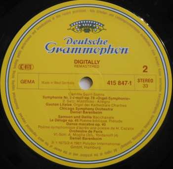 CD The Chicago Symphony Orchestra: Saint-saens: Symphony 3