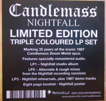 3LP/Dobozkészlet Candlemass: Nightfall LTD | CLR