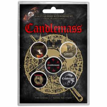 Merch Candlemass: Kitűző készlet The Door To Doom