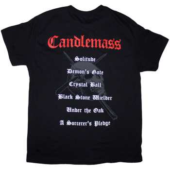 Merch Candlemass: Candlemass Unisex T-shirt: Epicus Doomicus Metallicus (black) (back Print) (small) S