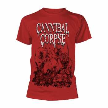 Merch Cannibal Corpse: Póló Pile Of Skulls 2018 (red)