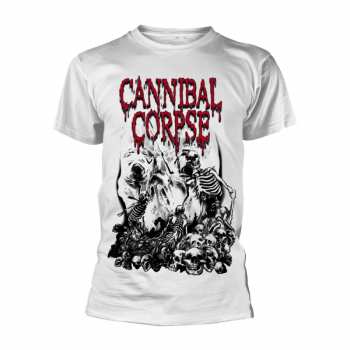 Merch Cannibal Corpse: Póló Pile Of Skulls (white)