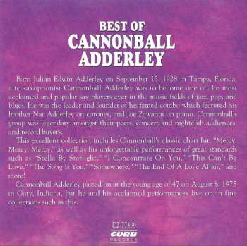 CD Cannonball Adderley: Best Of Cannonball Adderley