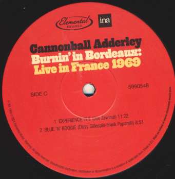 2LP Cannonball Adderley: Burnin' In Bordeaux: Live in France 1969 DLX | LTD | NUM