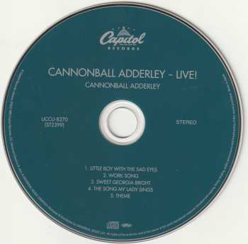 CD Cannonball Adderley: Cannonball Adderley-Live! LTD