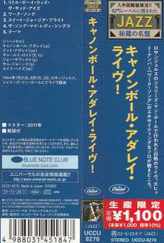 CD Cannonball Adderley: Cannonball Adderley-Live! LTD