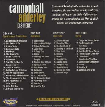 4CD Cannonball Adderley: 'Dis Here'