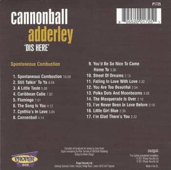 4CD Cannonball Adderley: 'Dis Here'