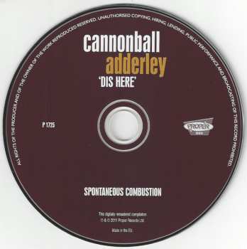 4CD Cannonball Adderley: 'Dis Here'
