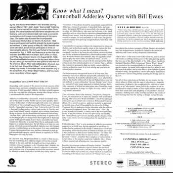 LP Bill Evans: Know What I Mean? LTD