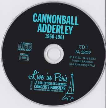 3CD Cannonball Adderley: Live in Paris 1960-1961