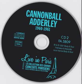 3CD Cannonball Adderley: Live in Paris 1960-1961