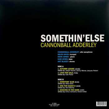LP Cannonball Adderley: Somethin’ Else