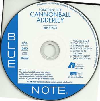 SACD Cannonball Adderley: Somethin' Else