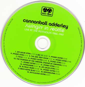 CD Cannonball Adderley: Swingin' In Seattle (Live At The Penthouse 1966-1967)