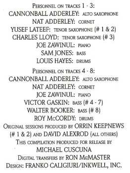 CD Cannonball Adderley: The Best Of Cannonball Adderley - The Capitol Years