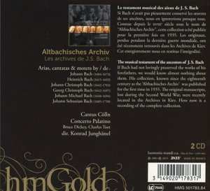 2CD Cantus Cölln: Altbachisches Archiv / Les Archives De J.S. Bach