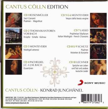10CD/Dobozkészlet Cantus Cölln: Cantus Cölln Edition