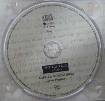 CD Capella De Ministrers: Misteri d'Elx, La Vespra