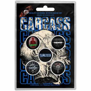 Merch Carcass: Kitűző készlet Necro Head