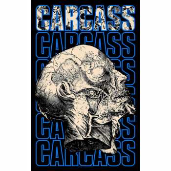 Merch Carcass: Textil poszter Necro Head