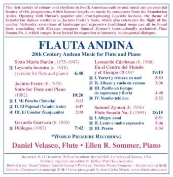 CD Sixto Maria Duran: Flauta Andina: 20th Century Andean Music For Flute And Piano