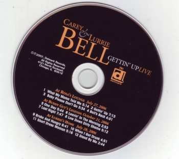 CD Carey Bell: Gettin' Up Live
