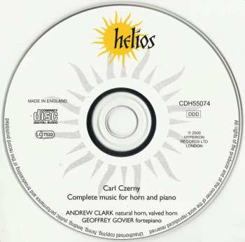 CD Carl Czerny: Complete Music For Horn And Fortepiano