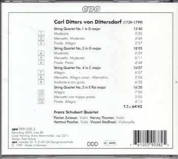 CD Carl Ditters von Dittersdorf: String Quartets 