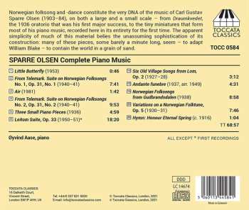 CD Carl Gustav Sparre Olsen: Complete Piano Music