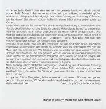 CD Carl Ludwig Hübsch's Longrun Development Of The Universe: #5 For Misha