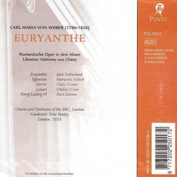 2CD Carl Maria von Weber: Euryanthe
